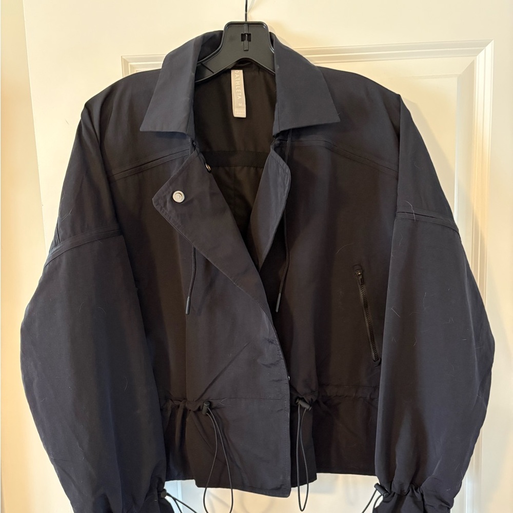 Athleta Acadia Black Water Repellent Jacket
